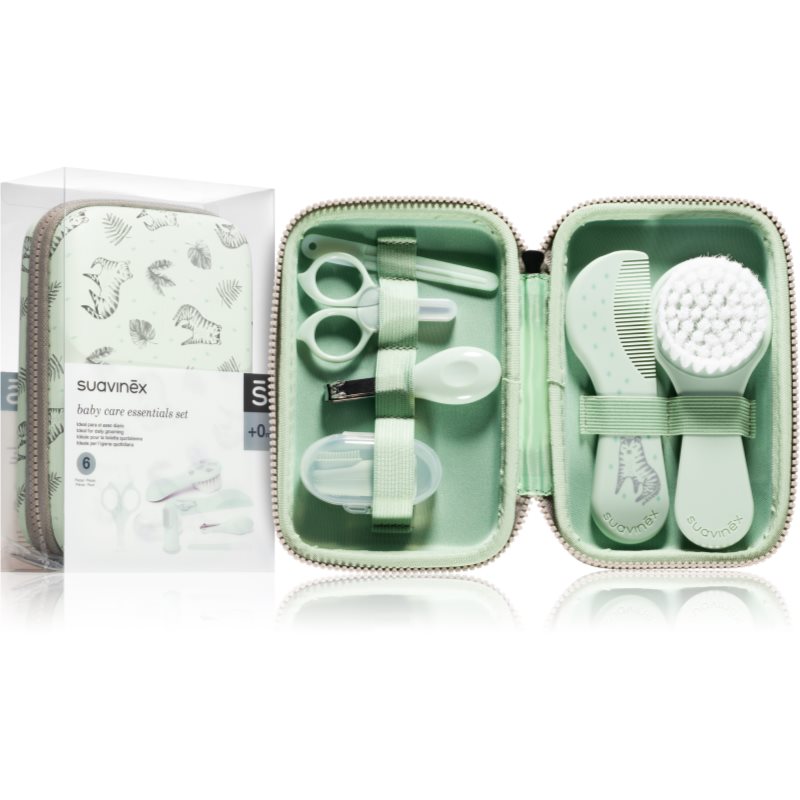 Suavinex Tigers Baby Care Essentials Set Green set za njegu djeteta 1 kom