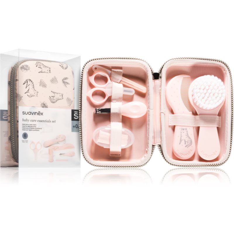 Suavinex Tigers Baby Care Essentials Set Pink set pentru îngrijirea copilului 1 buc