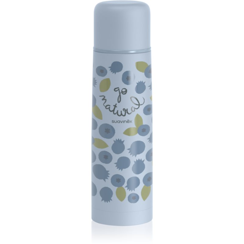 Suavinex Go Natural Flask for Liquids thermos Blueberry 0 m+ 500 ml
