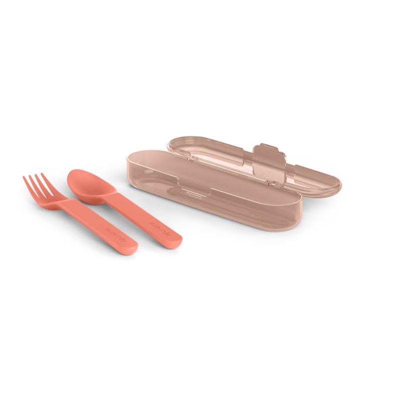 Suavinex Go Natural Cutlery Set столові прибори 12 M+ Pink 3 кс