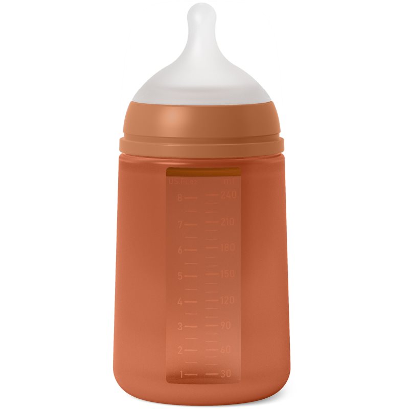 Suavinex Colour Essence SX Pro Baby Bottle Medium Flow - Sunset Orange 240 Ml