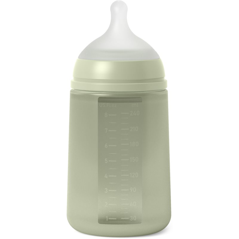 Suavinex Colour Essence SX Pro Baby Bottle Medium Flow - Jungle Green 240 Ml