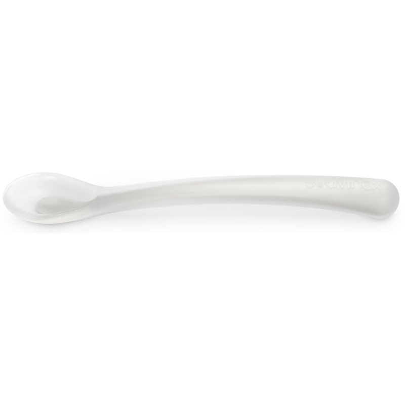 E-shop Suavinex Colour Essence Silicone Spoon lžička 4 m+ Foamy Grey 1 ks