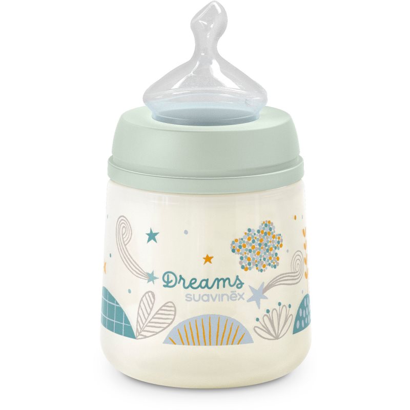Suavinex Dreams SX Pro Anatomical M Baby Bottle 3 M+ Medium Flow - Green 150 Ml