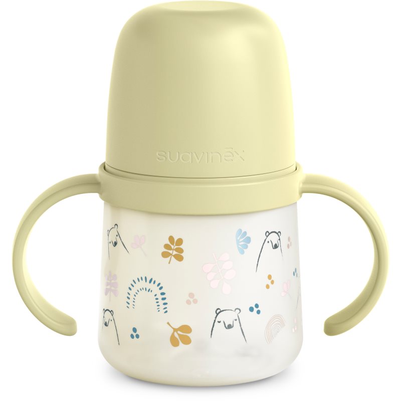 Suavinex Bear Kinderflasche mit Griffen Green 150 ml