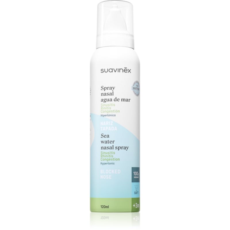 Suavinex Sea Water Nasal Spray nosní sprej pro miminka a děti 3 m+ 120 ml