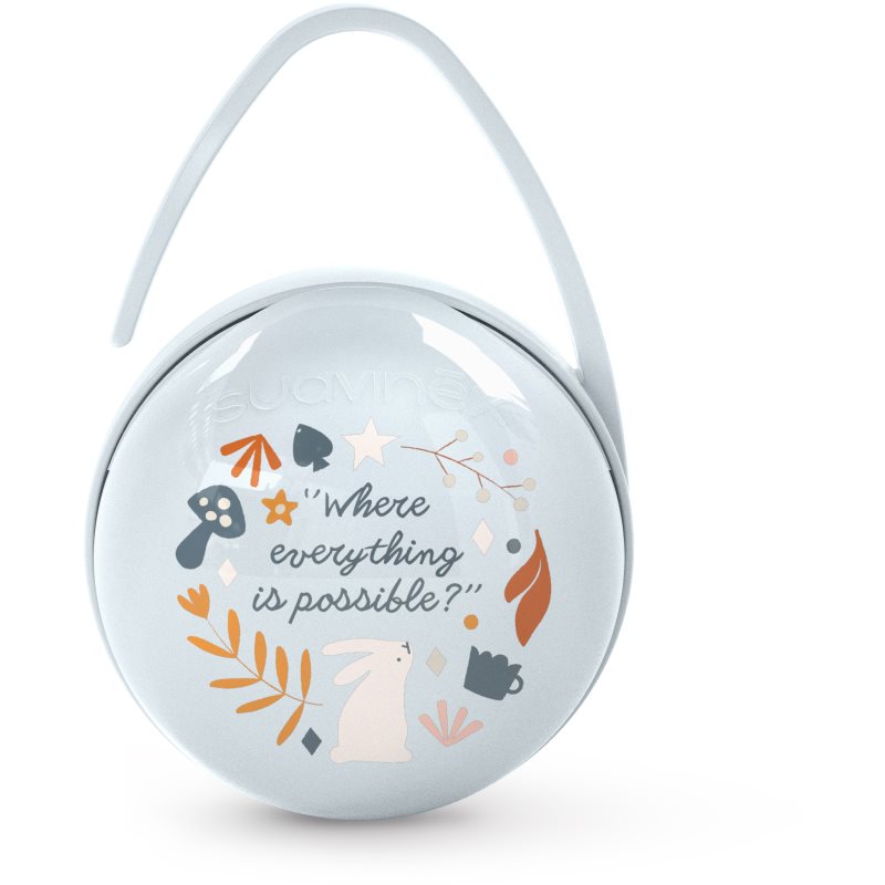 Suavinex Wonderland Duo Soother Case krabička na cumlík Light Blue 1 ks