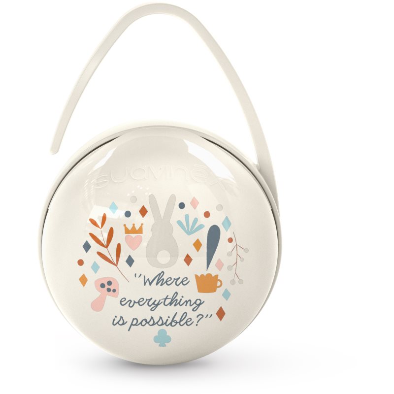 Suavinex Wonderland Duo Soother Case krabička na cumlík Cream 1 ks