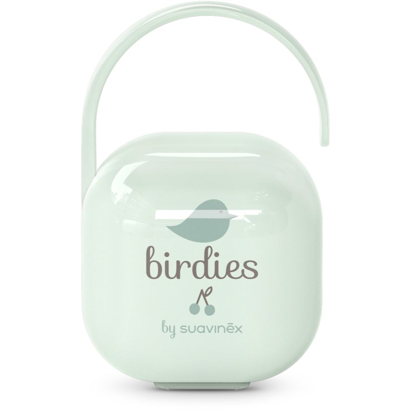 Suavinex Birdies Pacifier Holder кутийка за биберон Green 1 бр.