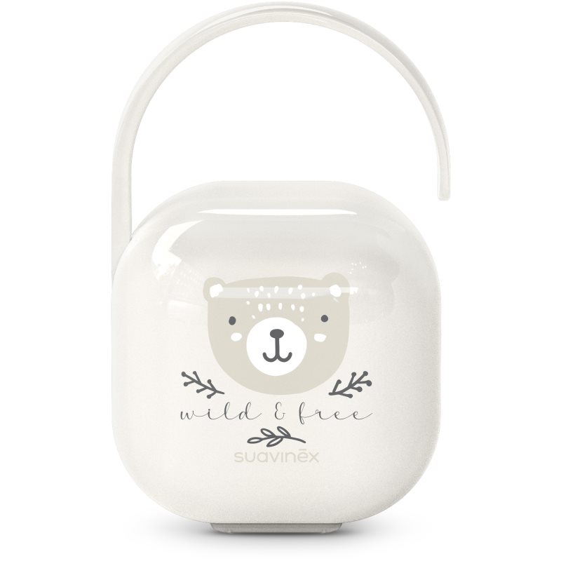 Suavinex Wild & Free Soother Holder krabička na dudlík Beige 1 ks