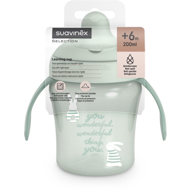 Suavinex Wonderland Learning Cup tréningový hrnček Green 200 ml (obrázok 4)