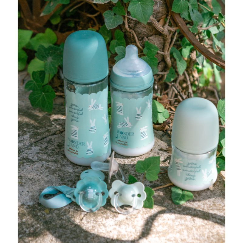 Suavinex Wonderland SX Pro Physiological Anti-Colic Babyflasche Green Bunny 360 ml (Bild 5)