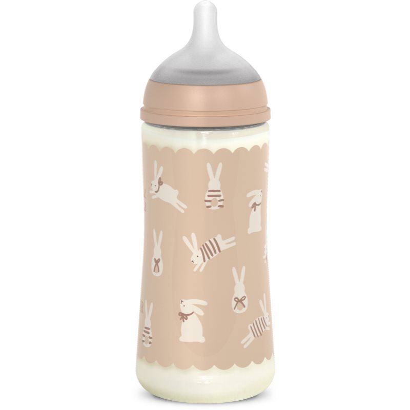 Suavinex Wonderland SX Pro Physiological Anti-Colic dojčenská fľaša Cream Bunny 360 ml