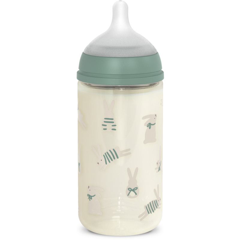 Suavinex Wonderland SX PRO +3 MF detská fľaša Green Rabbit 240 ml