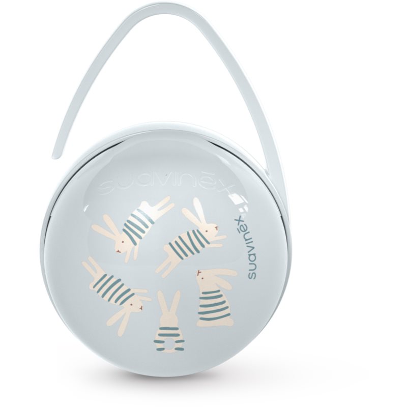 Suavinex Wonderland Duo Soother Case krabička na cumlík Blue Bunny 1 ks