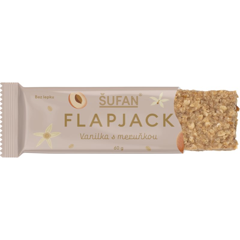 Šufan Flapjack tyčinka bez lepku příchuť Vanilla with apricot 60 g