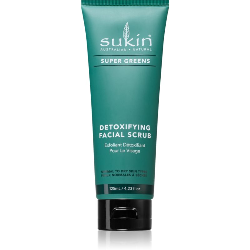 Sukin Super Greens розгладжуючий пілінг для обличчя для нормальної та сухої шкіри 125 мл