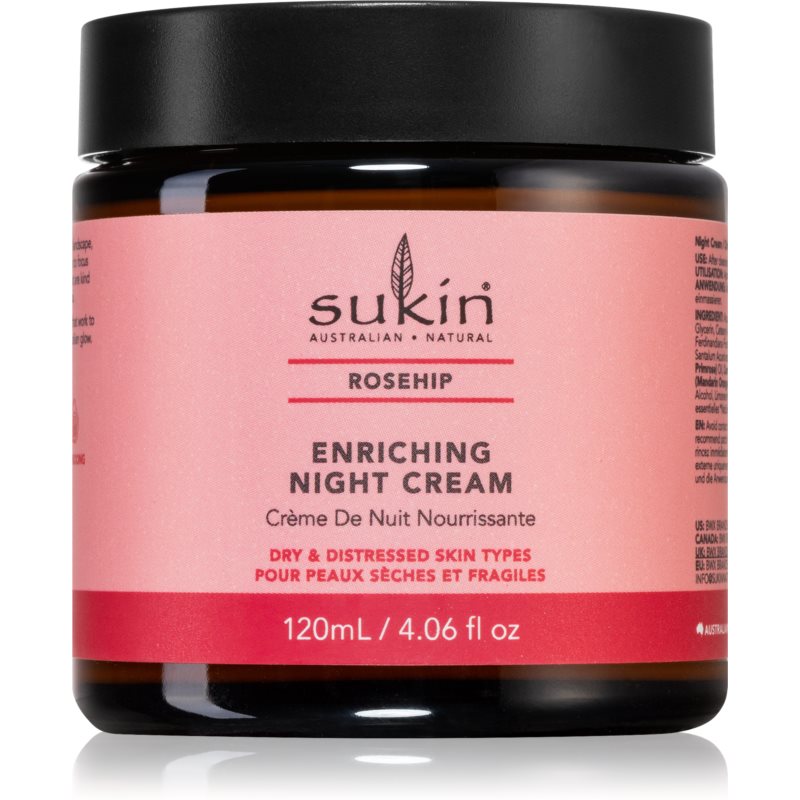 Sukin Rosehip intenzívne vyživujúci nočný krém s hydratačným účinkom 120 ml