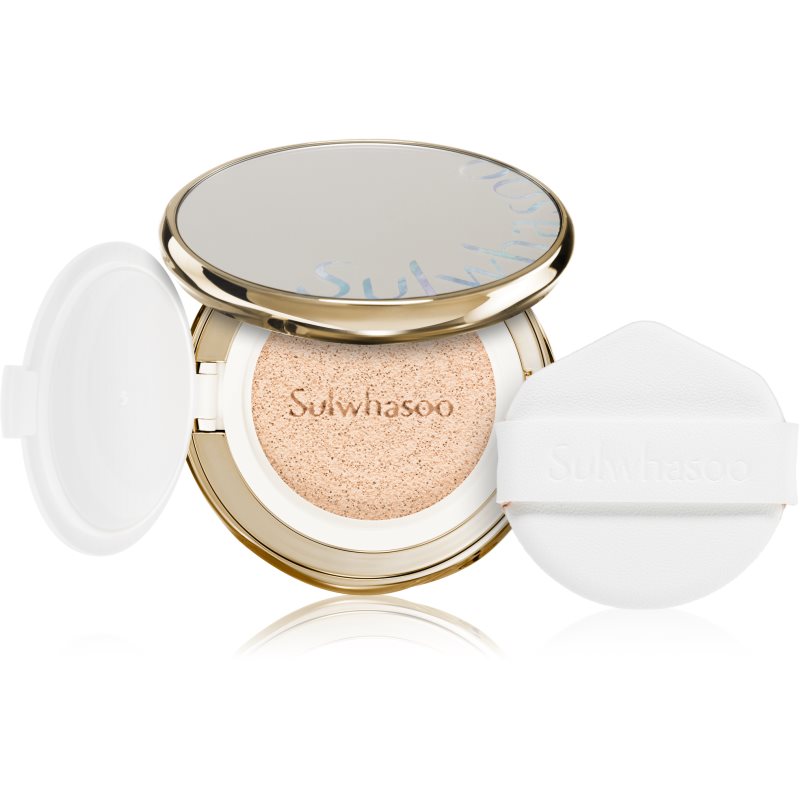 Sulwhasoo Perfecting Cushion langanhaltendes Make up im Schwämmchen SPF 50+ + zusätzliche Füllung Farbton 21N1 Beige 2x1...