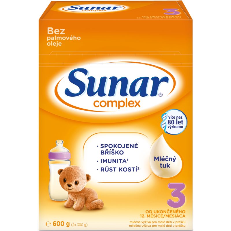 Sunar Complex 3 batolecí mléko 600 g