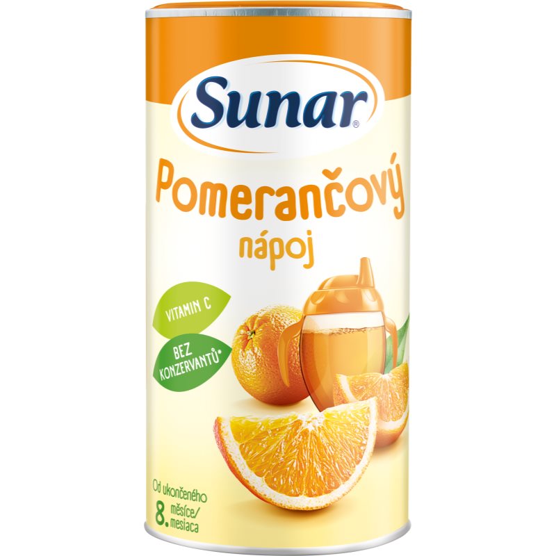 Sunar Rozpustný nápoj pomeranč rozpustný nápoj pro děti 200 g