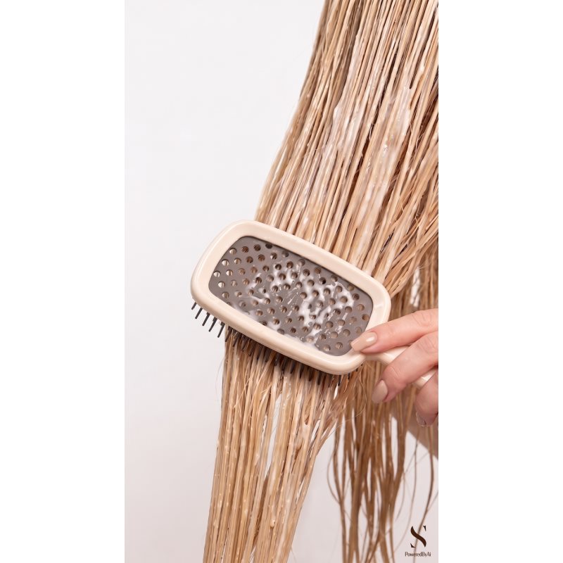 SUNEWMED+ Silk & Glow Detangling Hair Brush kartáč na vlasy pro snadné rozčesání vlasů 1 ks (obrázek 3)
