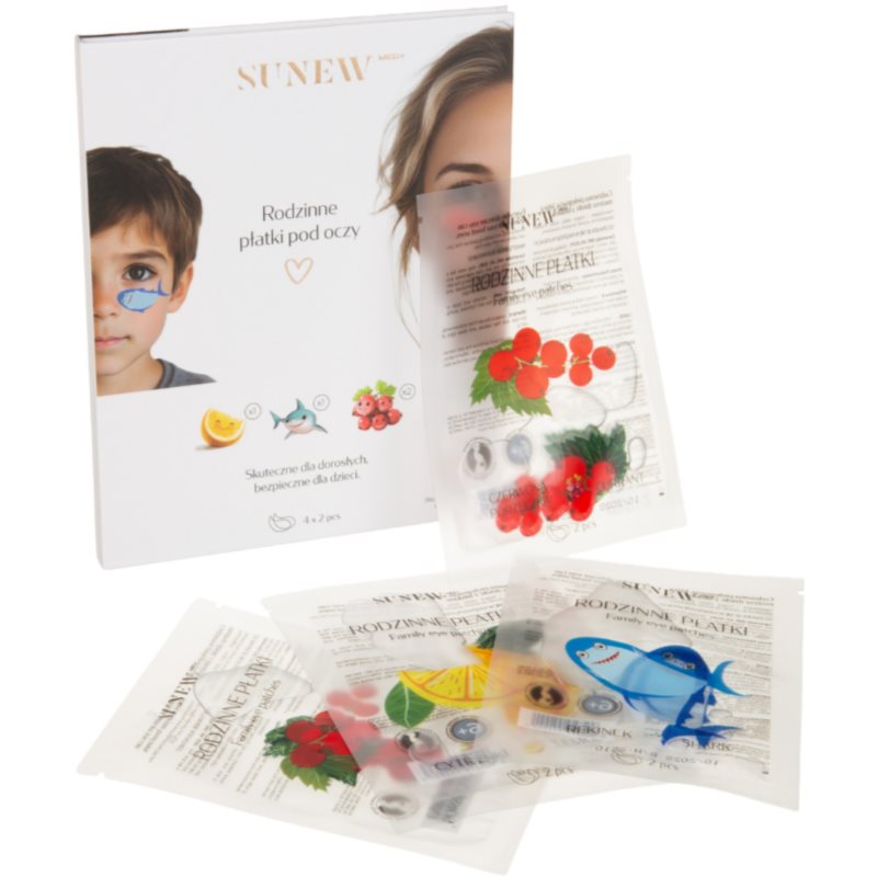  Sunewmed+ Family Eye Patches Cuscinetti Rigeneranti In Idrogel Per Il Contorno Occhi Con Ceramidi 4x2 Pz 