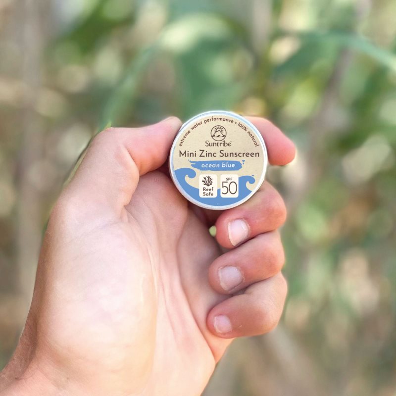 Suntribe Mini Zinc Sunscreen minerální ochranný krém na obličej a tělo SPF 50 Ocean Blue 15 g (obrázek 4)