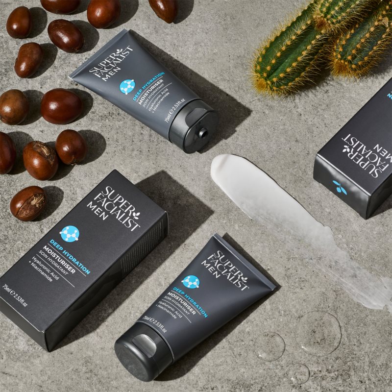 Super Facialist For Men Deep Hydration feuchtigkeitsspendende Anti-Aging-Creme gegen Falten für Herren 75 ml