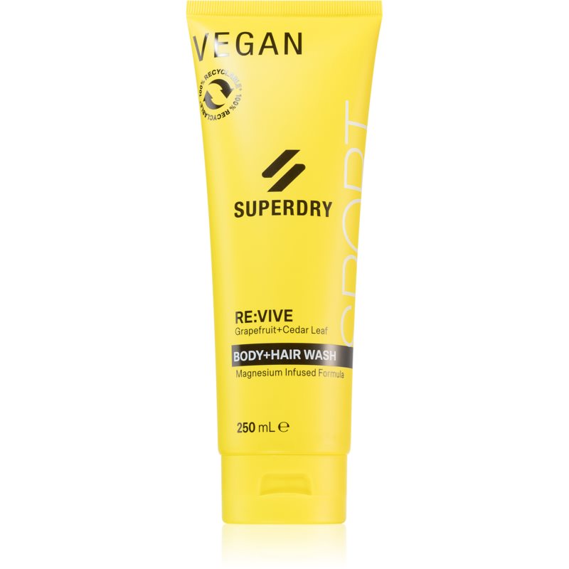 Superdry RE:vive гель для душу для тіла та волосся для чоловіків 250 мл