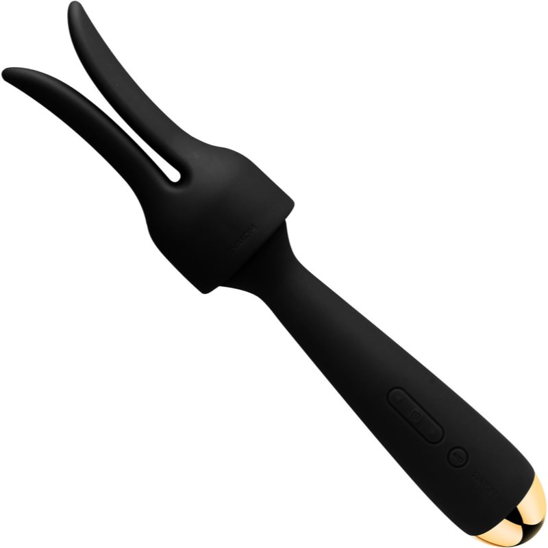 Svakom Emma Neo Interactive Warming Wand масажні насадки та вібратор Black 21 см