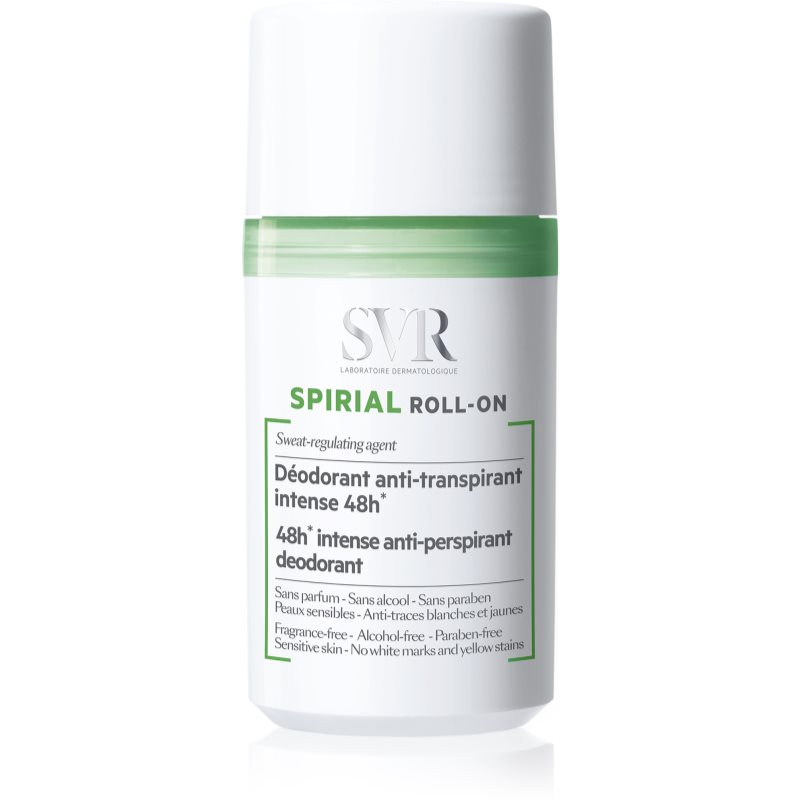SVR Spirial rutulinis antiperspirantas visų tipų odai 48h 50 ml