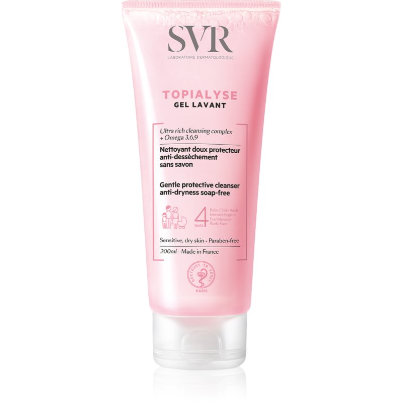 

SVR Topialyse очищуючий гель для сухої та чутливої шкіри