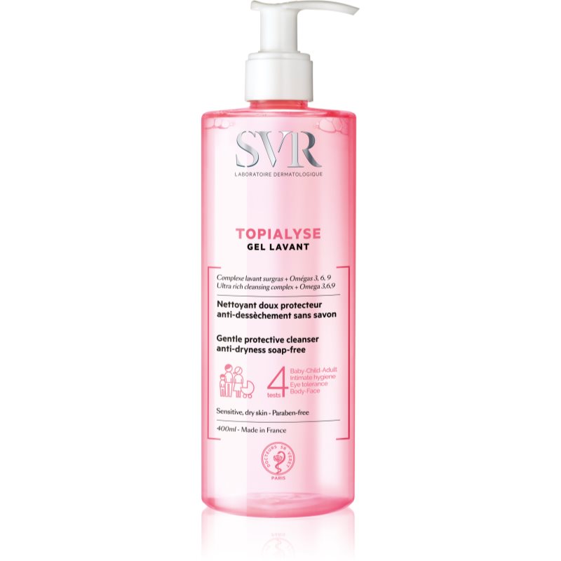 SVR Topialyse Cleansing Gel For Dry And Sensitive Skin 400 Ml