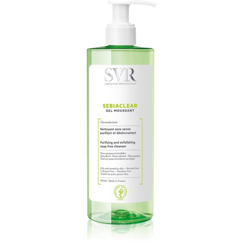 SVR Sebiaclear Gel Moussant Purifying Foam Gel For Oily And Problem Skin 400 Ml