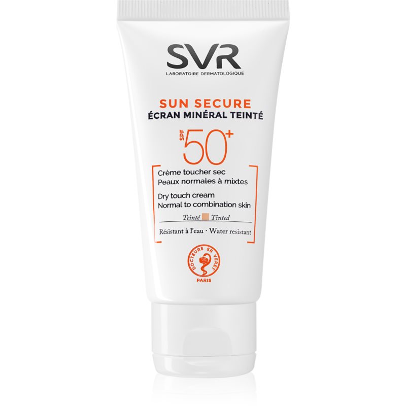 

SVR Sun Secure мінеральний тонуючий крем для нормальної та змішаної шкіри SPF 50+ 50 гр