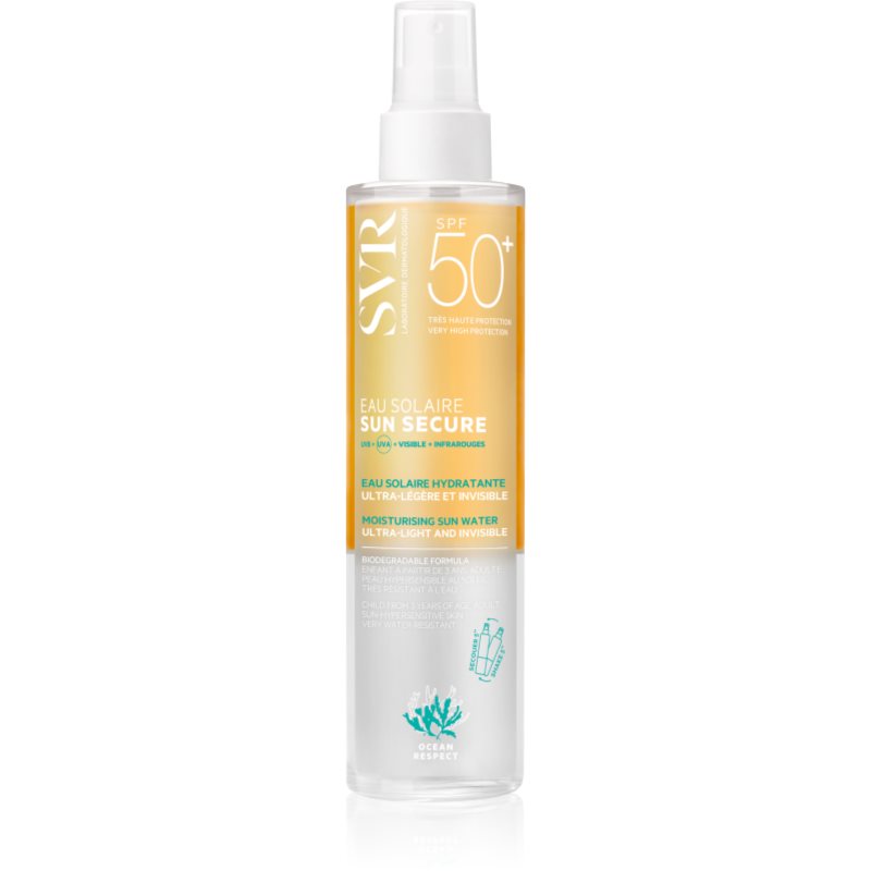 SVR Sun Secure Moisturising Sun Water hydratační sprej na opalování SPF 50+ 200 ml