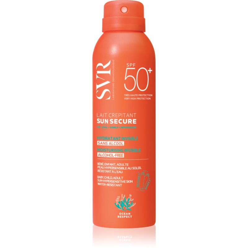 SVR Sun Secure Lait Crepitant Bruiningsmelk in Spray SPF 50+ 200 ml