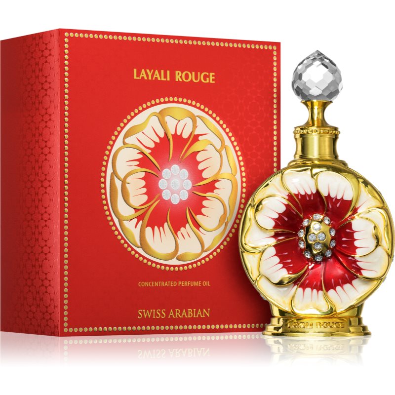 Swiss Arabian Layali Rouge Huile Parfumée Pour Femme 15 Ml