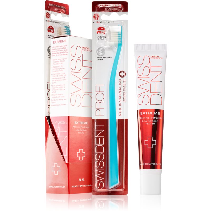Swissdent Extreme Combo Pack set cadou (pentru dinti albi si stralucitori)