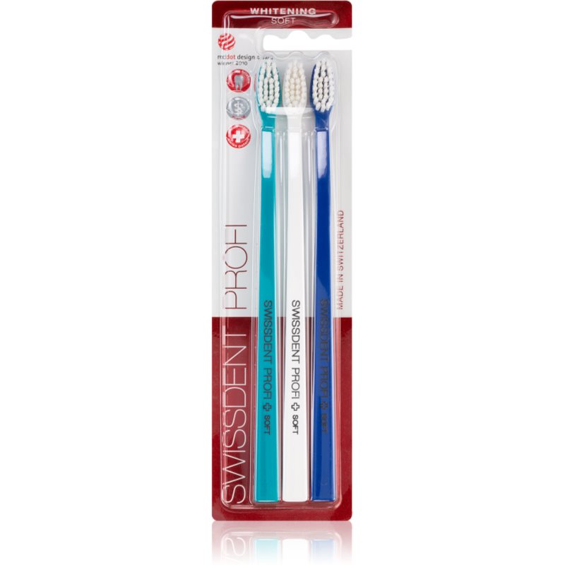 Swissdent Profi Whitening soft toothbrushes 3 pc