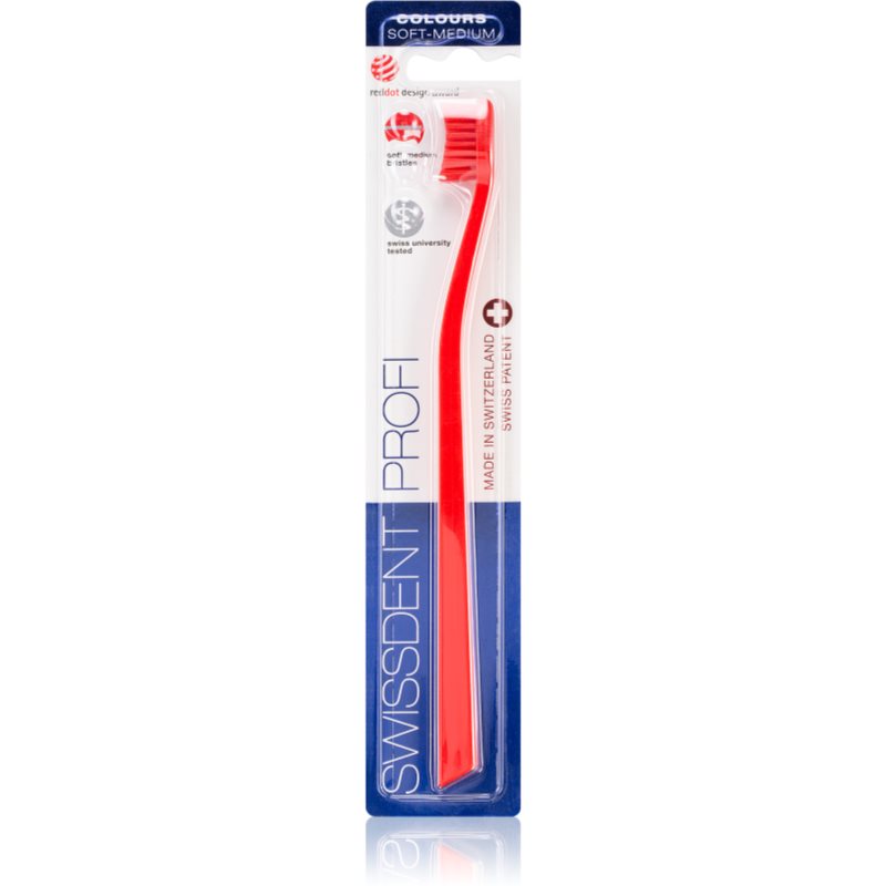 Swissdent Profi Colours Single зубна щітка м'яка - середньої жорсткості 1 кс
