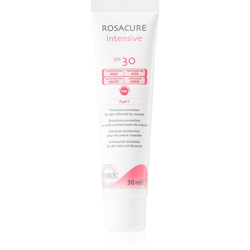 Synchroline Synchroline Rosacure Intensive προστατευτικό γαλάκτωμα για ευαίσθητη επιδερμίδα με τάση για ερυθρότητα SPF 30 30 μλ