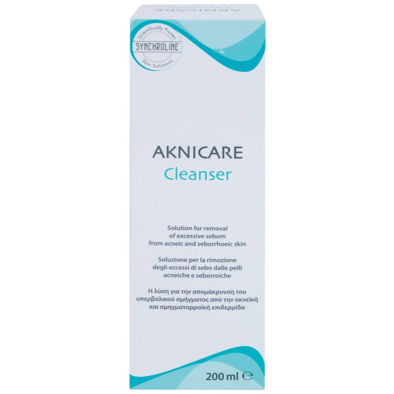 Synchroline Aknicare Solution For Removal Of Excessive Sebum From Acneic And Seborrhoeic Skin 200 Ml
