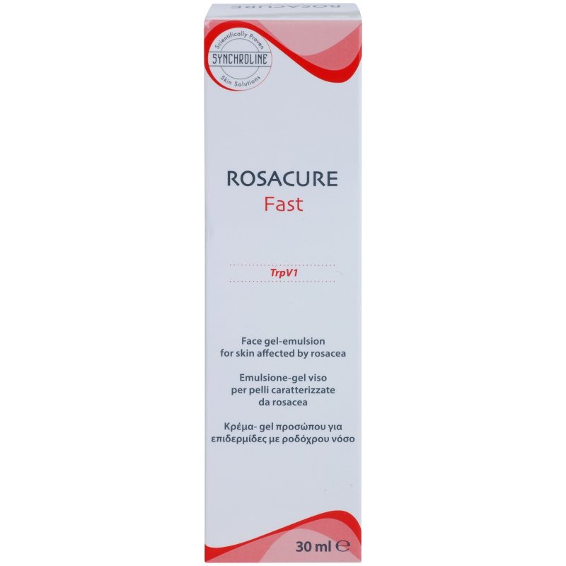 Synchroline Rosacure Fast Face Gel Emulsion For Skin Affected By Rosacea 30 Ml