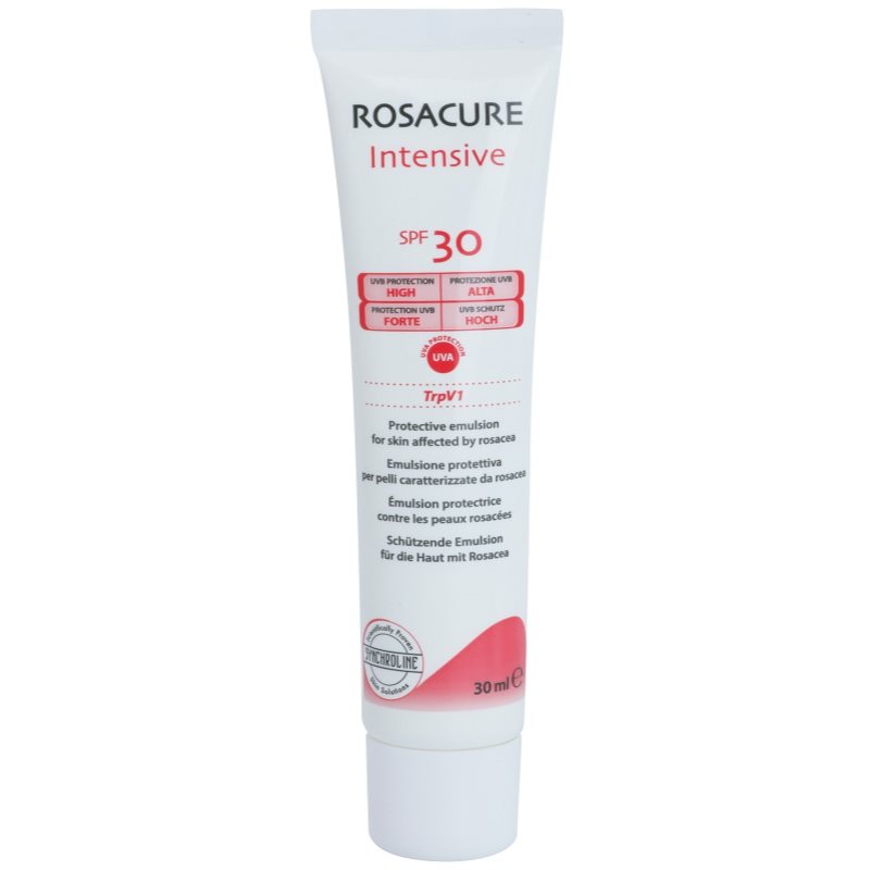 

Synchroline Rosacure Intensive захисна емульсія для чутливої шкіри зі схильністю до почервоніння SPF 30