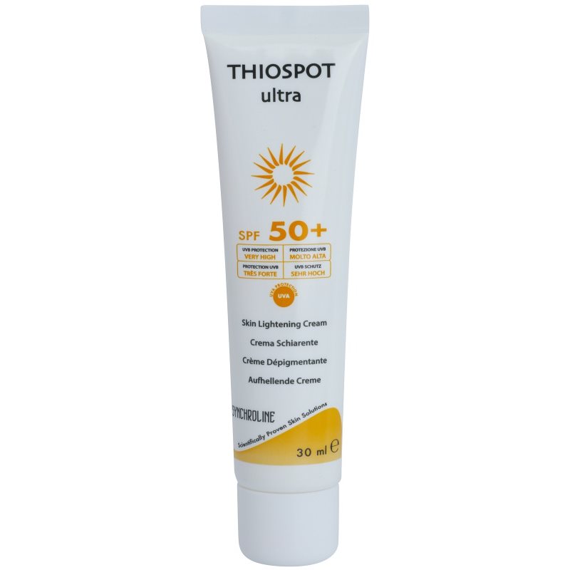 Synchroline Thiospot Ultra освітлюючий крем для шкіри з гіперпігментацією SPF 50+ 30 мл
