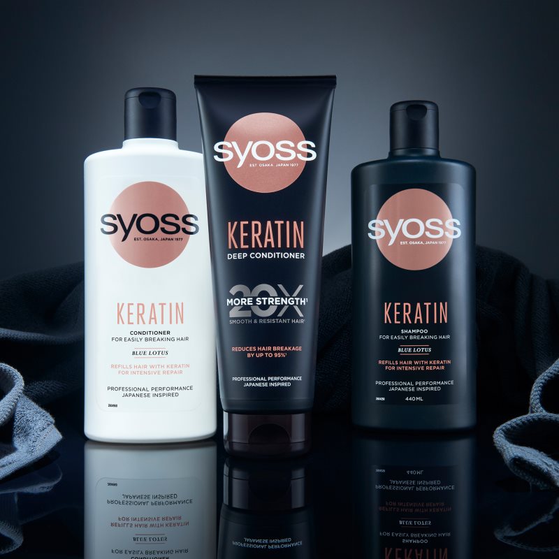 Syoss Keratin Shampoo With Keratin To Treat Hair Brittleness 750 Ml