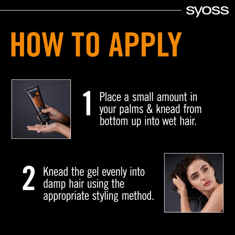 Syoss Curl Control Styling Cream For Curl Definition With Gel Consistency 250 Ml