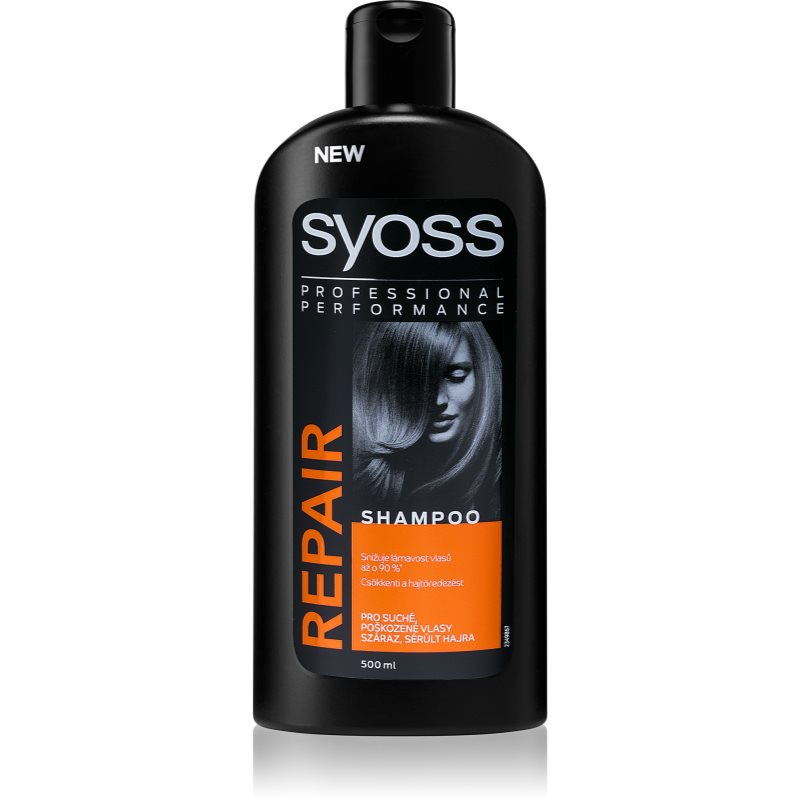 

Syoss Repair Therapy інтенсивний відновлюючий шампунь для пошкодженого волосся